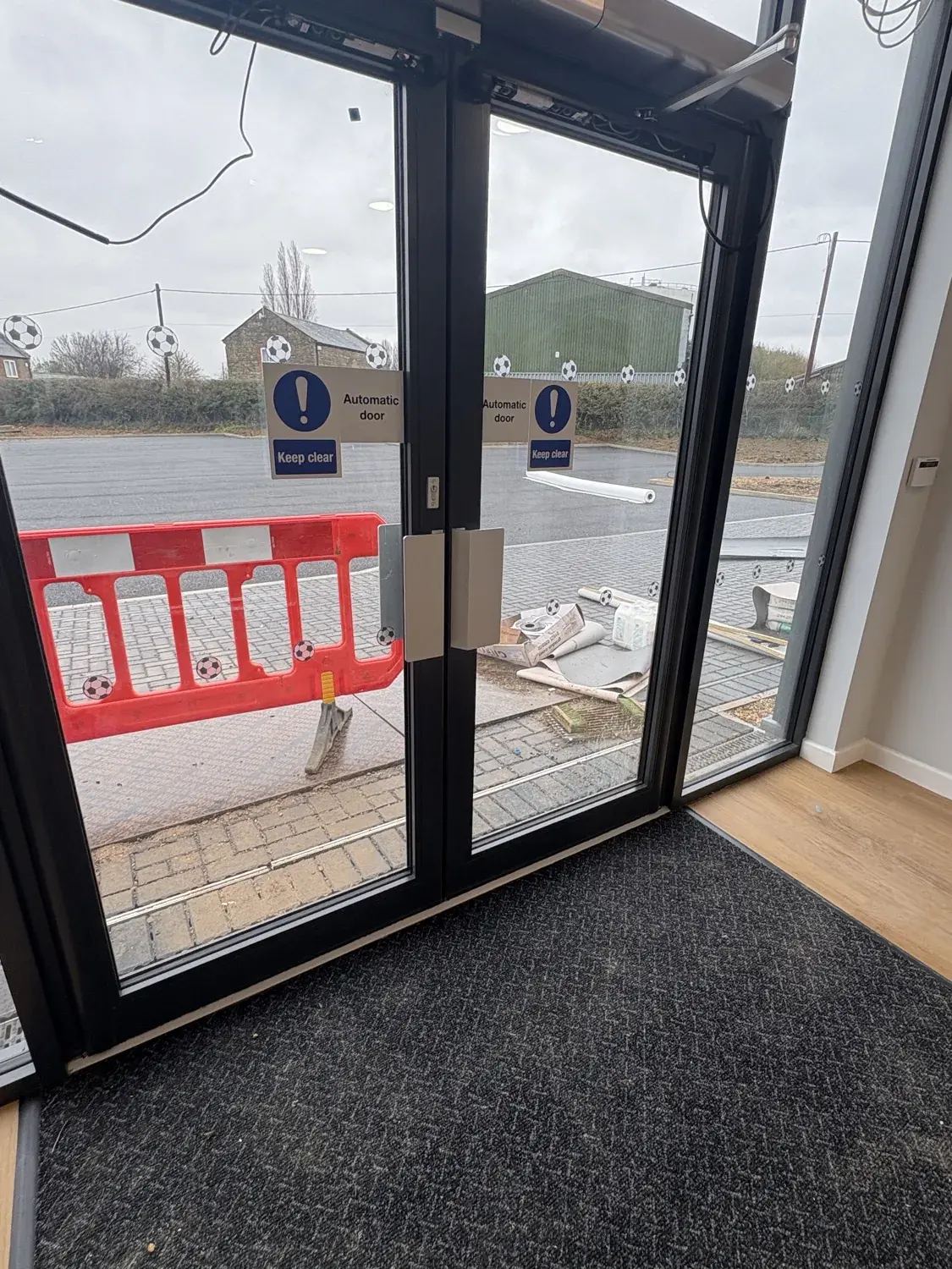 Entrance doors and matting
