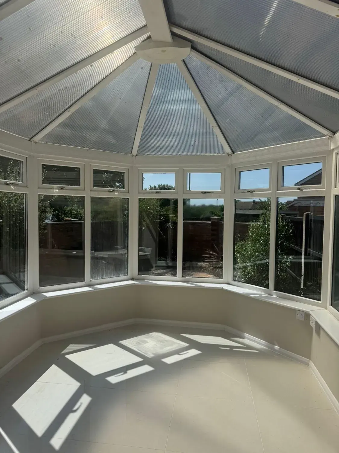 Conservatory, deep cleaned