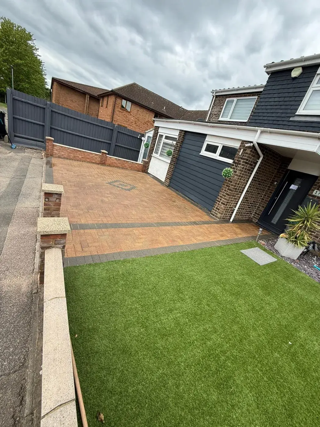 Patio and garden path